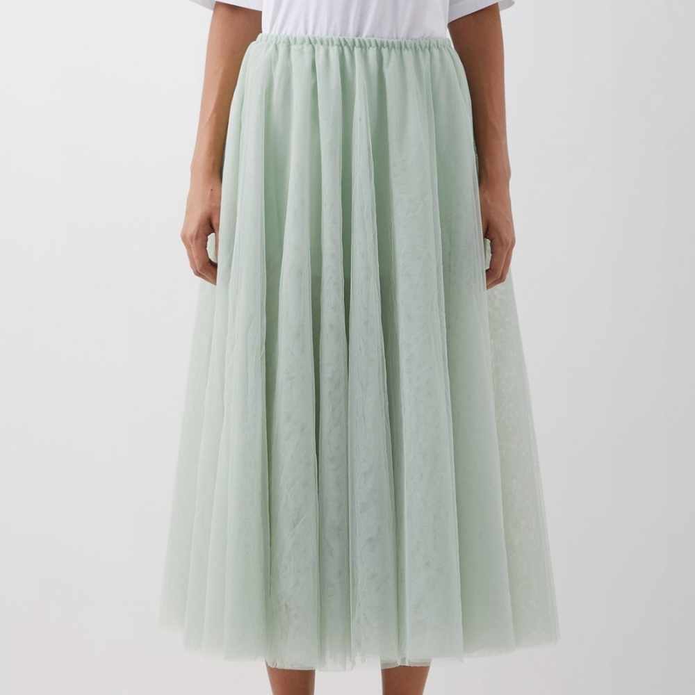Raey Tulle Skirt in Mint